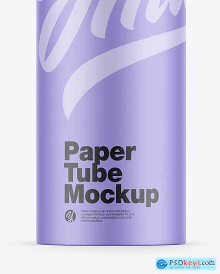 Matte Paper Tube Mockup 87584
