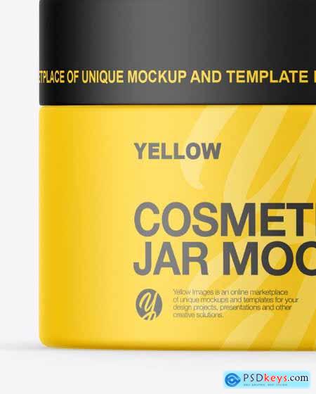 Matte Cosmetic Jar Mockup 86910
