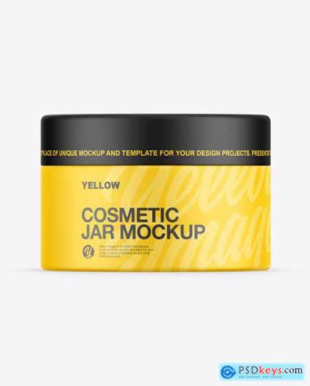 Matte Cosmetic Jar Mockup 86910