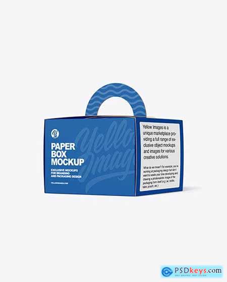 Paper Box w- Handle Mockup 91926