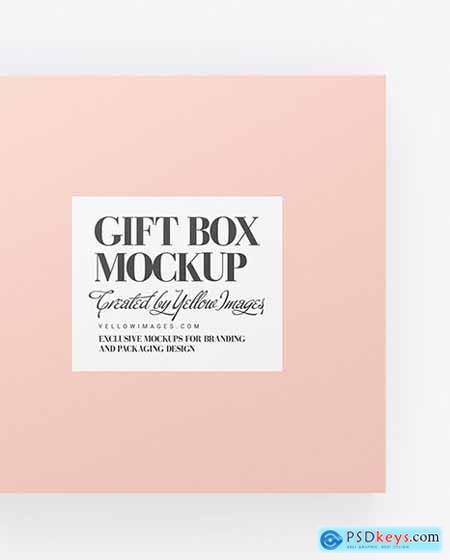 Opened Gift Paper Box Mockup 87430