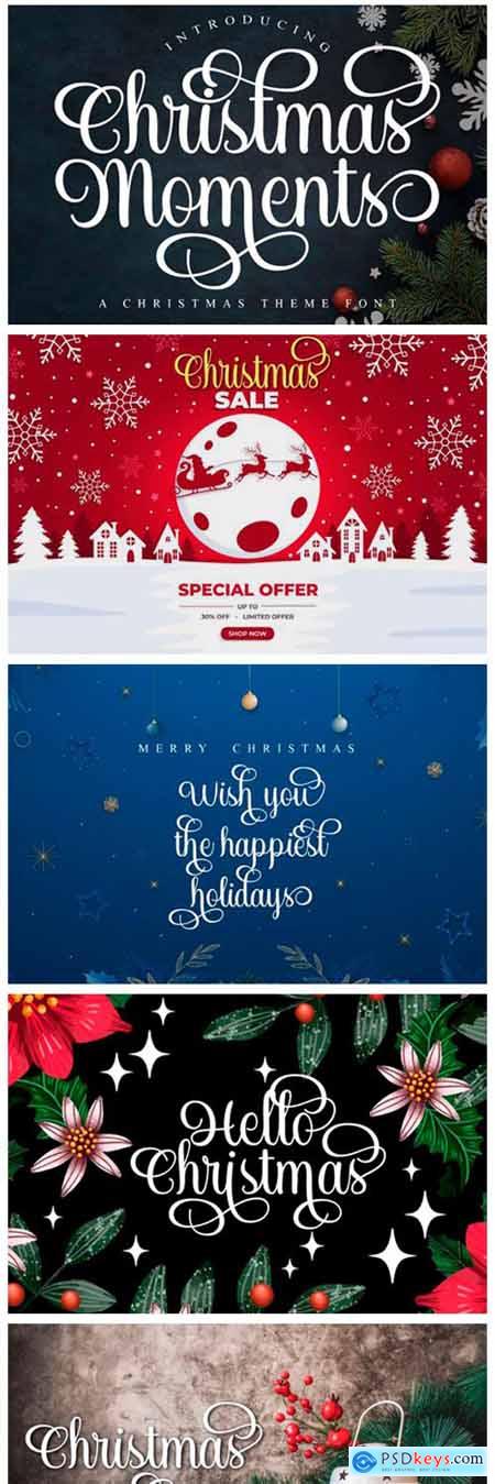 Christmas Moments Font