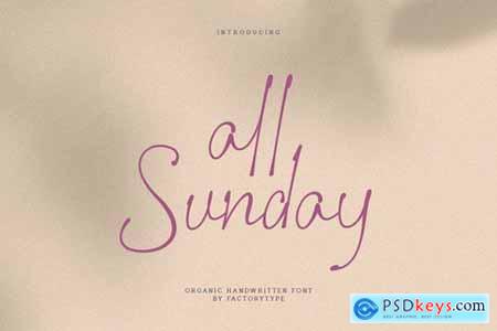 All Sunday Font