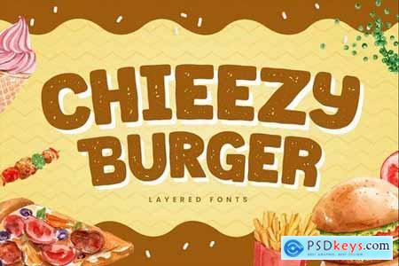 Chieezy Burger - Layered Font