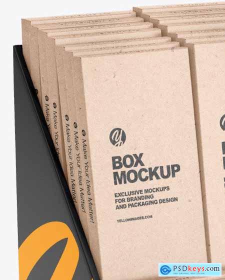 Display Box w- Boxes Mockup 91996