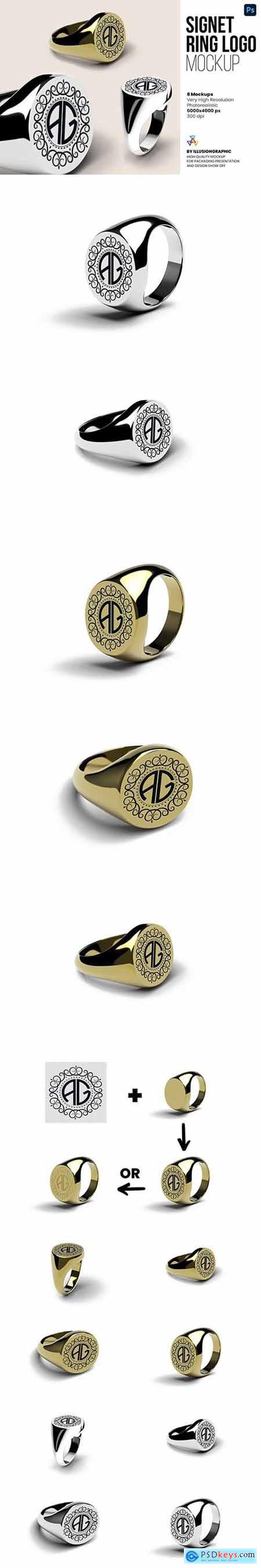 Signet Ring Logo Mockup 6653960