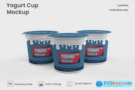Yogurt cups mockups