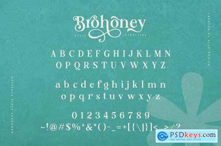 Brohoney Modern Serif Typeface
