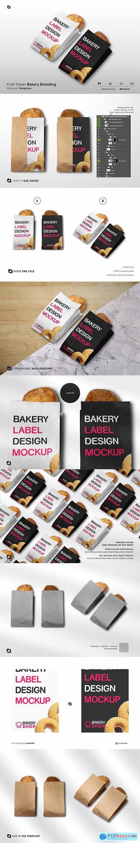 Kraft Paper Bakery Branding Mockup 6337075