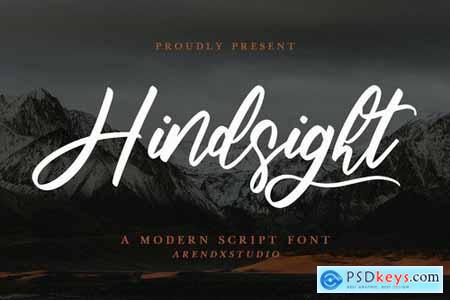 Hindsight - Modern Script Font