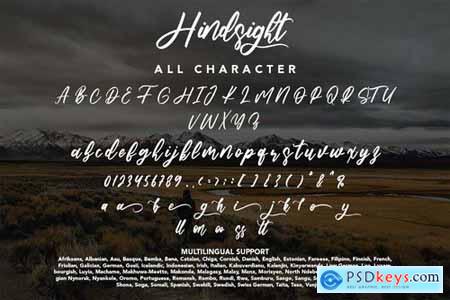 Hindsight - Modern Script Font