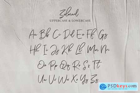 Zelmud Authentic Script Font