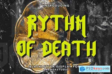 Rythm Of Death - Blackletter Display Font
