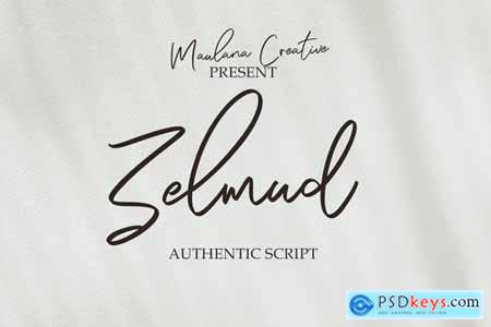 Zelmud Authentic Script Font