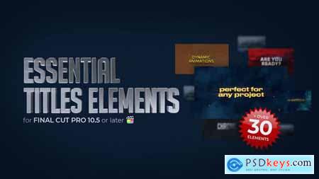 Essential Titles Elements FCP 34759546