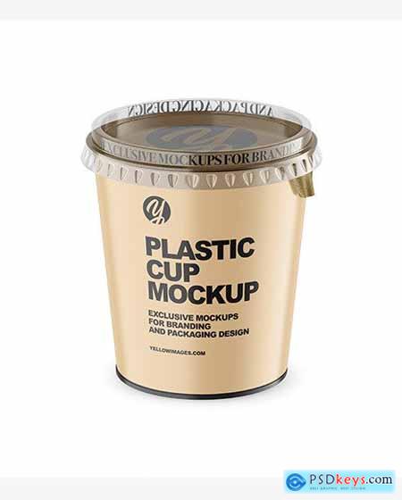 Matte Plastic Cup Mockup 88762