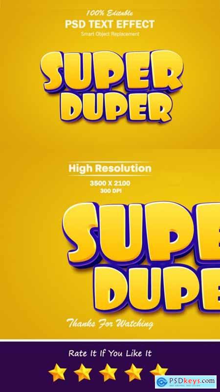 Super Duper 3D Photoshop Text Effect 31462239