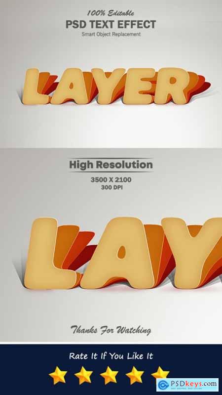 Layer Style Editable PSD Text Effect 34805453