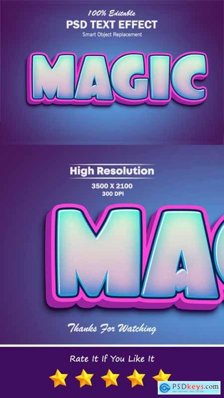Magic 3D Photoshop Text Effect 31462082