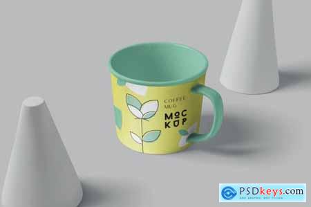 Round Coffee Mug Mockups