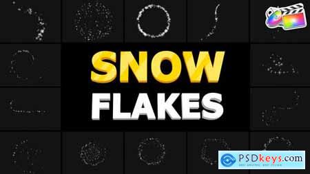 Snow Flakes 01 - FCPX - 34835513