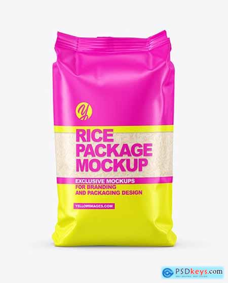 Matte Rice Package Mockup 87622