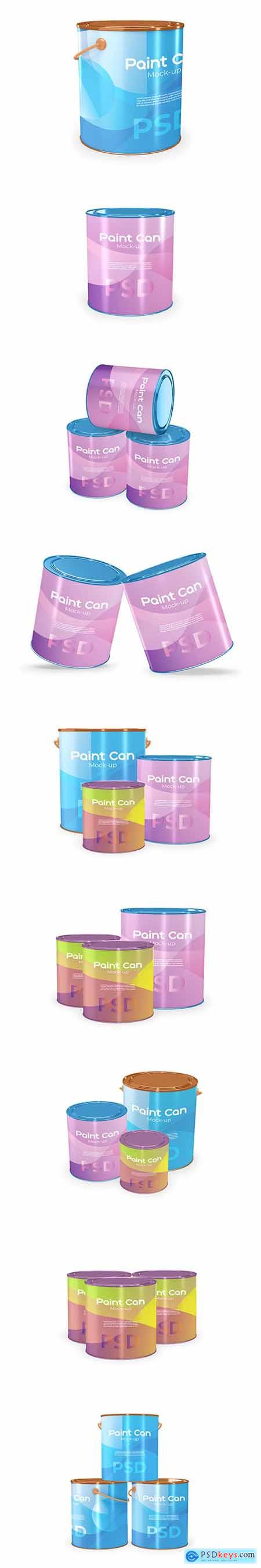 Paint can mockup