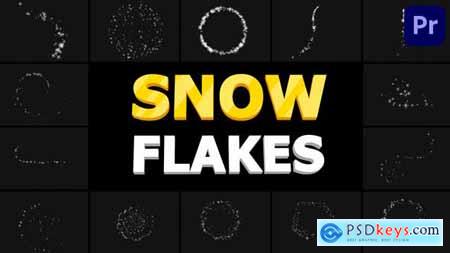 Snow Flakes 01 Premiere Pro MOGRT 34827259