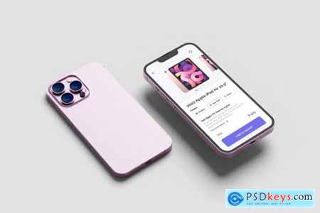 Pink Phone 13 Pro Mockup v2