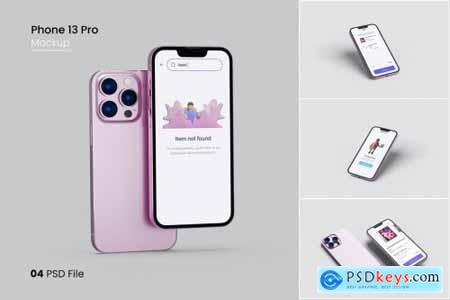 Pink Phone 13 Pro Mockup v2