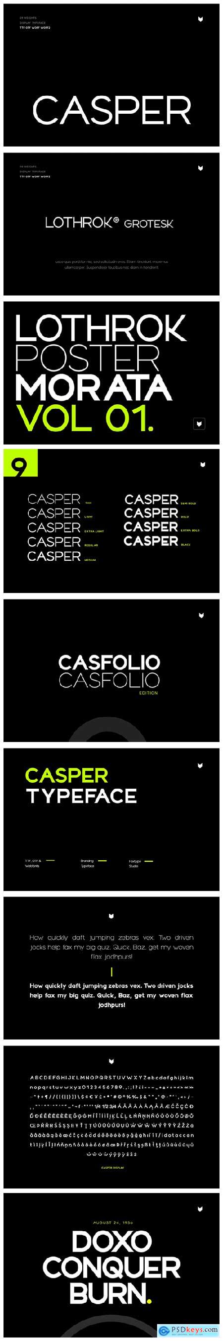 Casper Typeface 6656352
