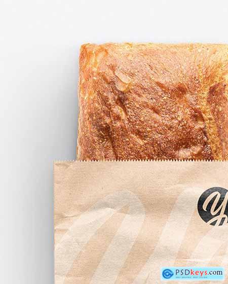 Paper Bag With Bakery Mockup 89301
