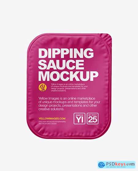 Dipping Sauce w- Matte Lid Mockup 88004
