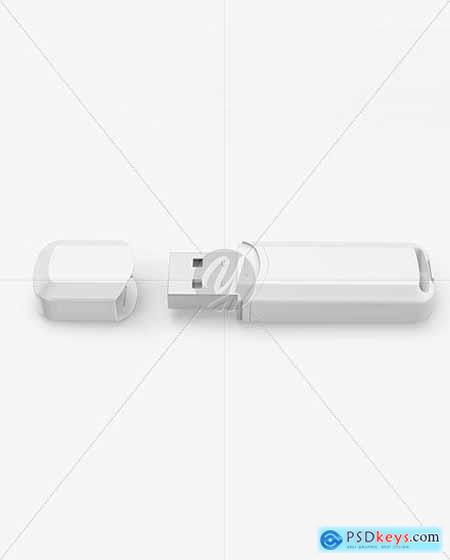 Plastic USB Flash Drive Mockup 87790