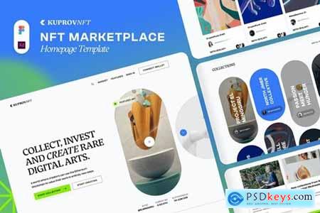 KuprovNFT Marketplace - Homepage Design
