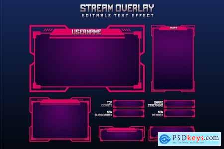 Overlay Stream Gaming Templates