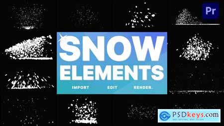 Christmas Snow Elements Premiere Pro MOGRT 34885133