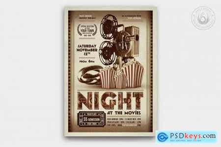 Night at the Movies Flyer Template