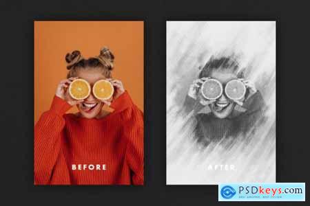 Smudged Pencil Effect for Posters