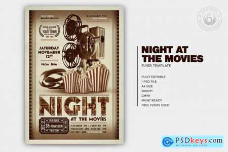 Night at the Movies Flyer Template