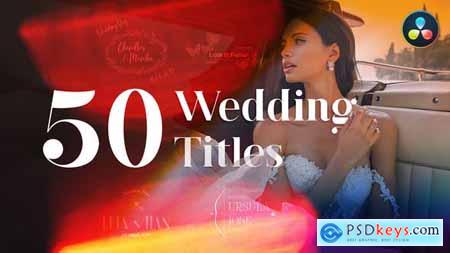 50 Wedding Titles For DaVinci Resolve 34907973