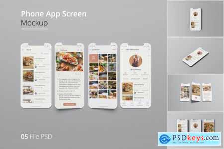 App UI - Phone Screen Mockup