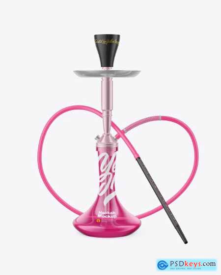 Hookah with Colored Glass Flask Mockup 89297