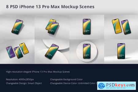 Phone 13 Pro Max Mockup Scenes