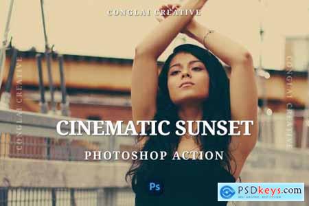 Cinematic Sunset - Photoshop Action