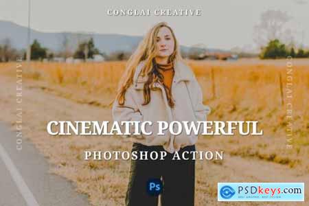 Cinematic Powerful - Photoshop Action