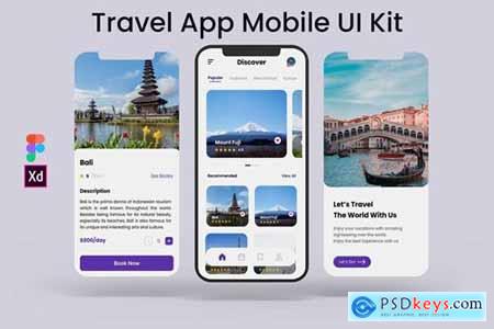 Travel App Mobile UI Kit