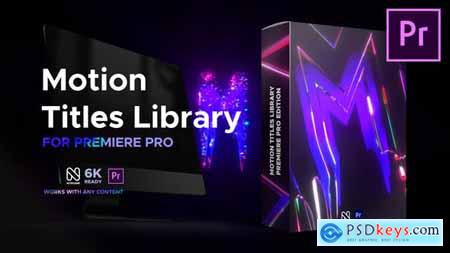 Motion Titles Library for Premiere Pro 34584293