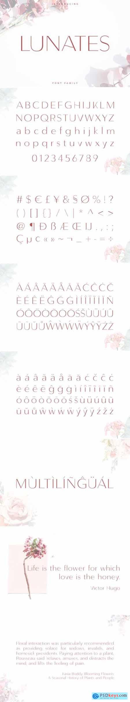 Lunates Font