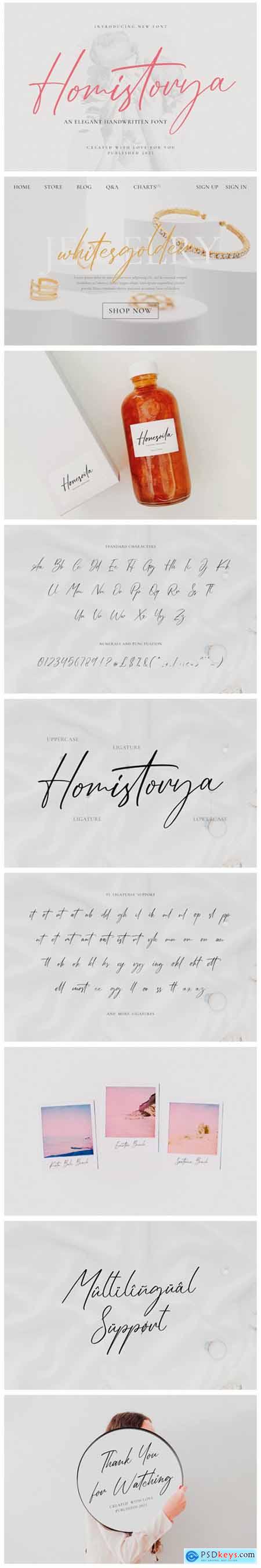 Homistorya Font